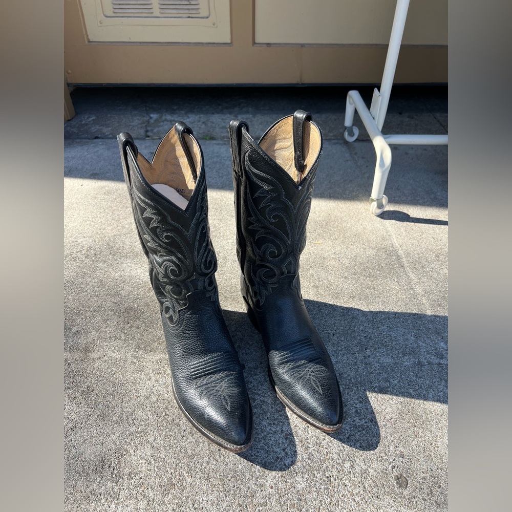 Dan Post Black Western Leather Boots